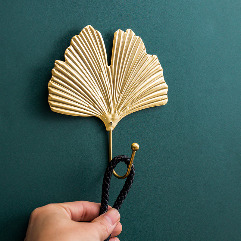 LeafLine - Dainty Golden Leaves Wall Hook for All Interiors