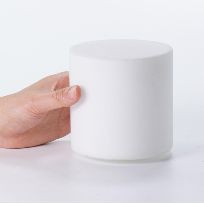 LumiGlow - Refined Glass Tablet Lamp with Touch LED