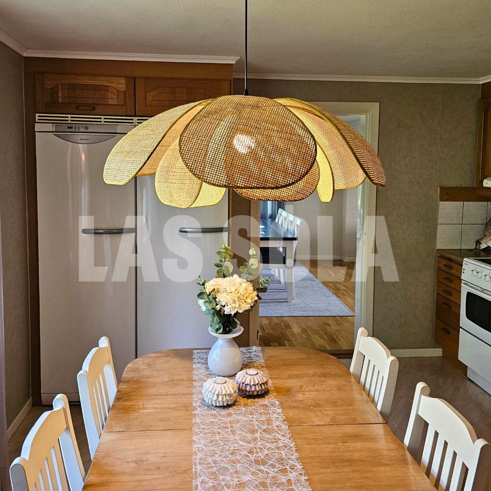 NaturelChic Lamp - Elegant Basket Hanging Lamp for Bedroom