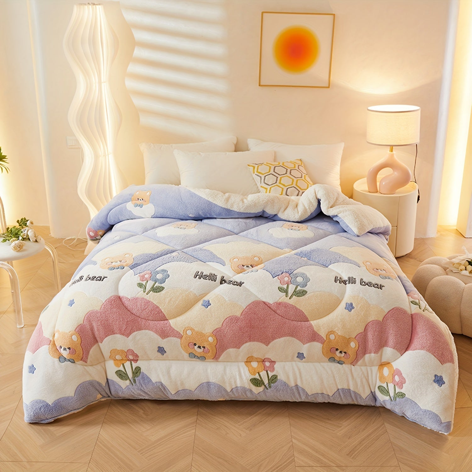 FloralDream – Soft Fleece Winter Blanket