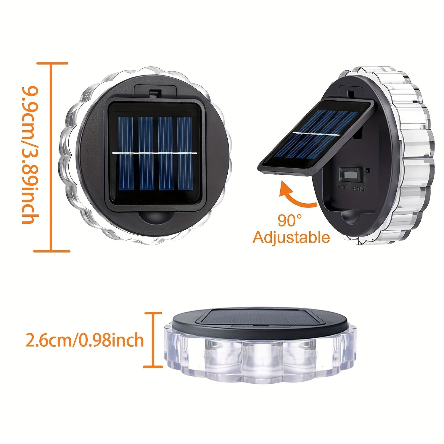SolarGlow Ljus – Set med 4 Solenergi LED-lampor för Utomhusbruk