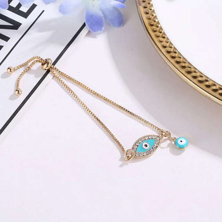 Ethnic Zippered Eye Bracelet - Selene With Unique Style