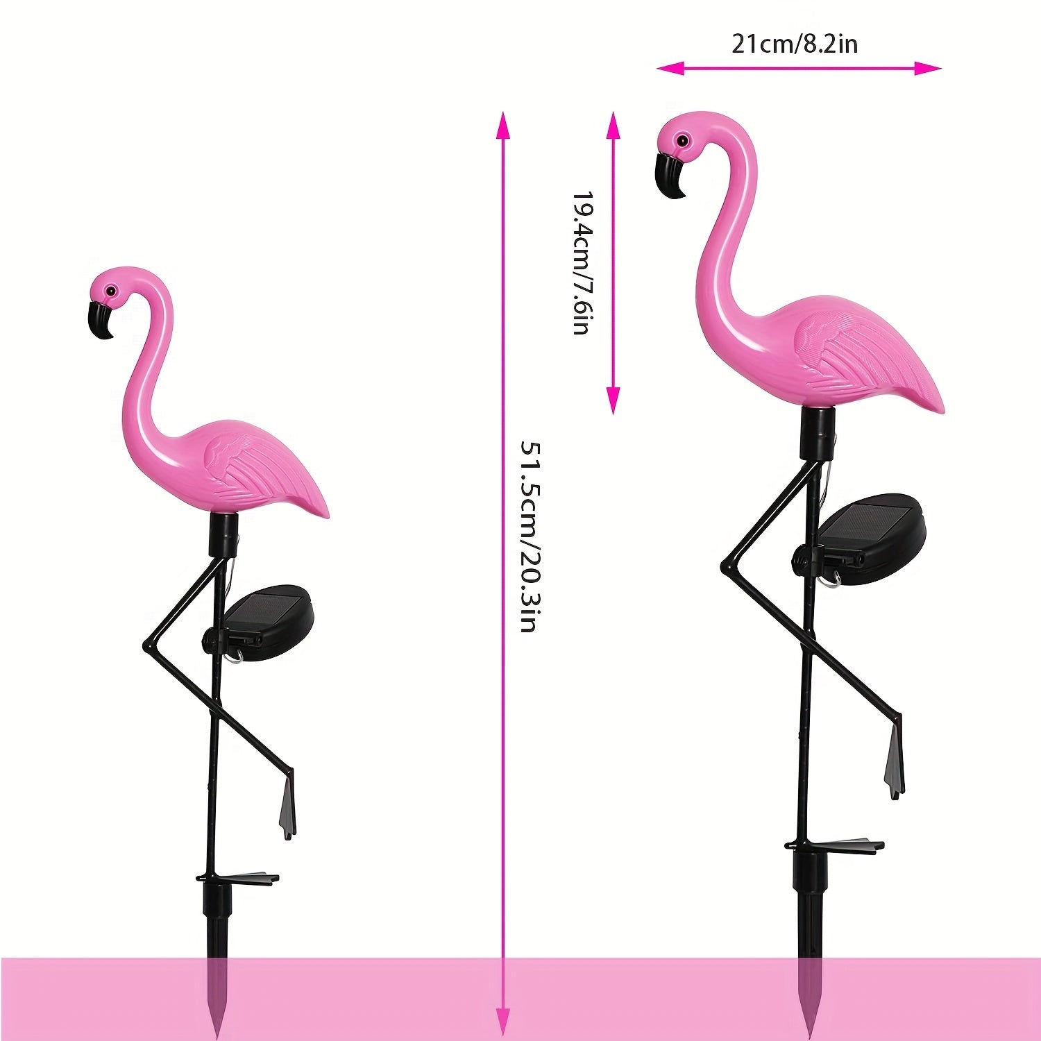 Solar Flamingo Lamp - Elegant Solar Flamingo Garden Lamp
