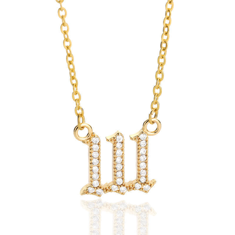 Seraphina Zirconia Angel Number Necklace - A Symbolism of Protection and Love