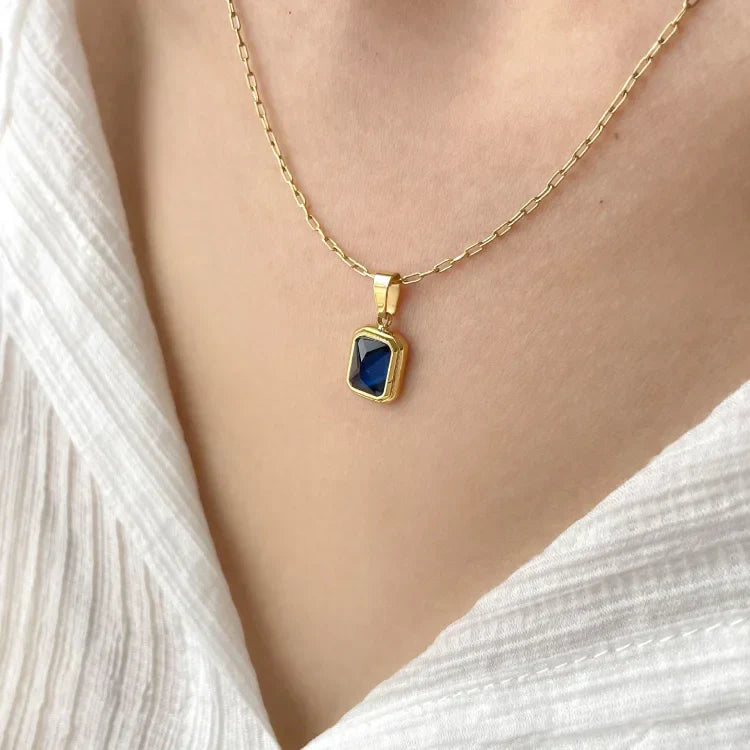 Celeste Vintage Gemstone Necklace