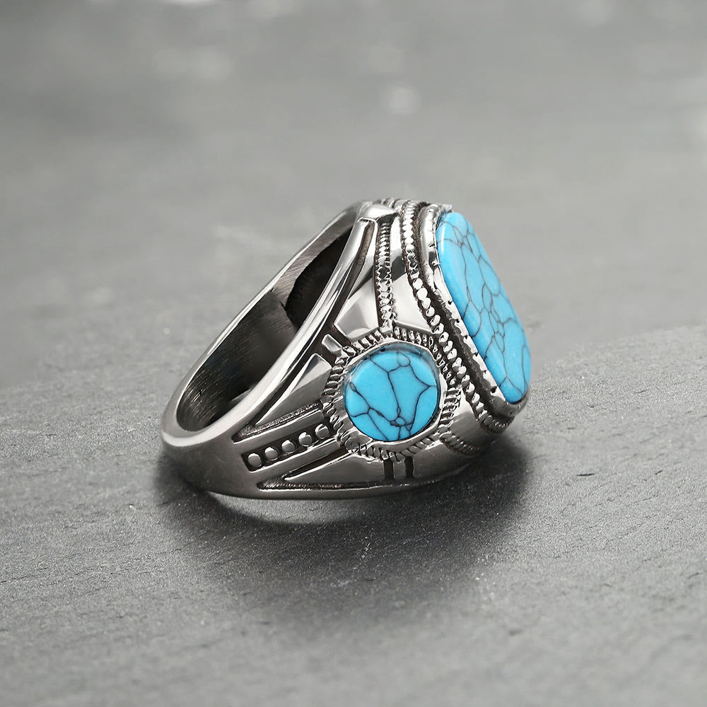 Impressive Thorin Turquoise Men's Ring