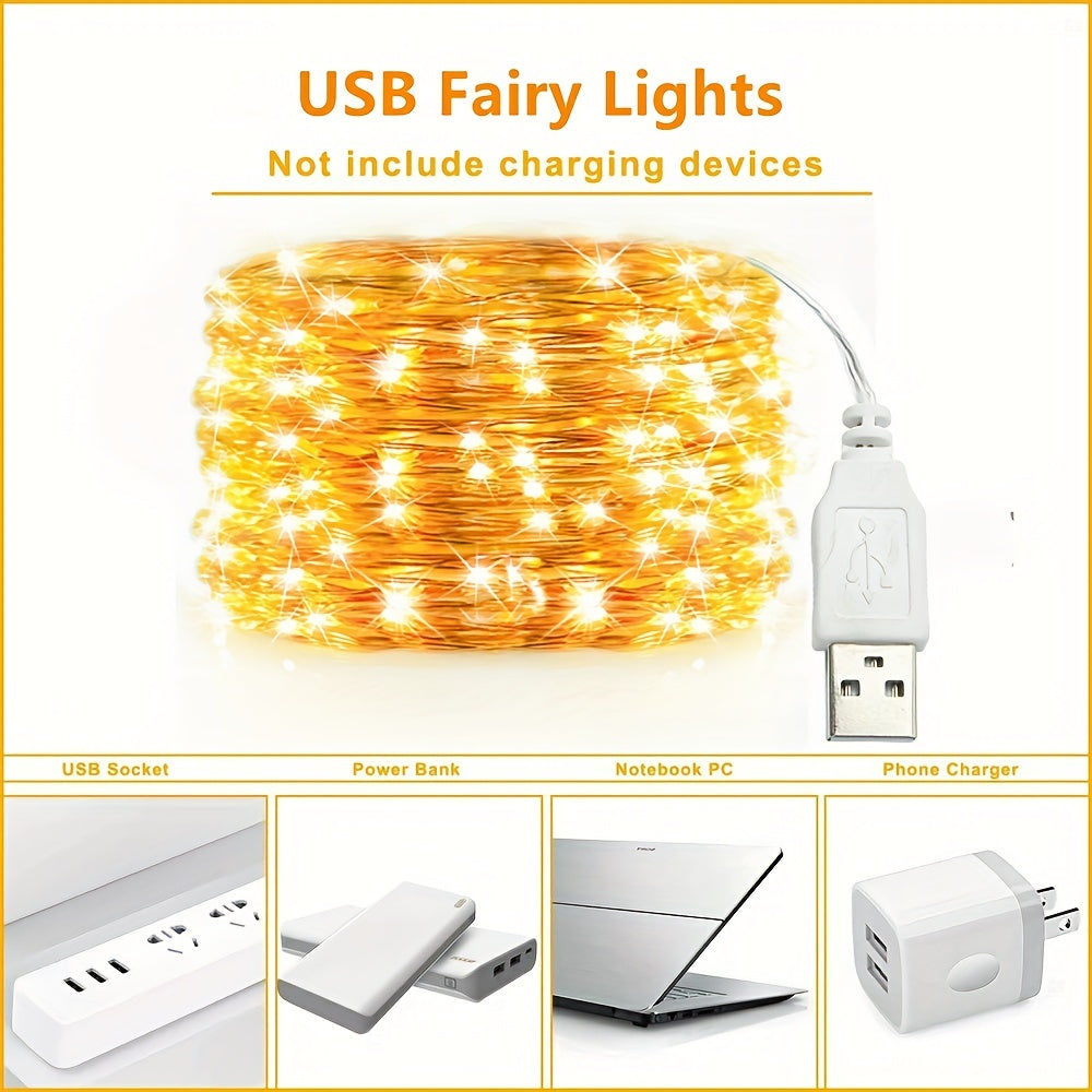TwinkleWire - USB LED Copper Wire Light String
