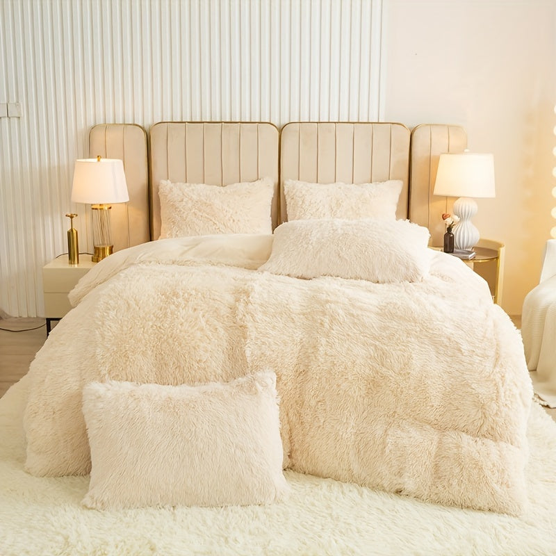 Ultra Plush Plush Bedding Set with Zipper - Luxury & Comfort