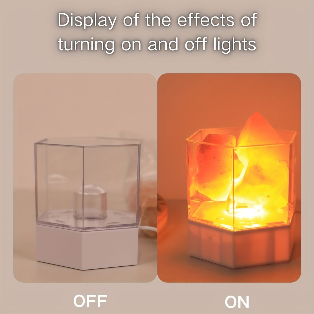 HimalayanGlow Lamp – Atmospheric Salt Night Light with USB