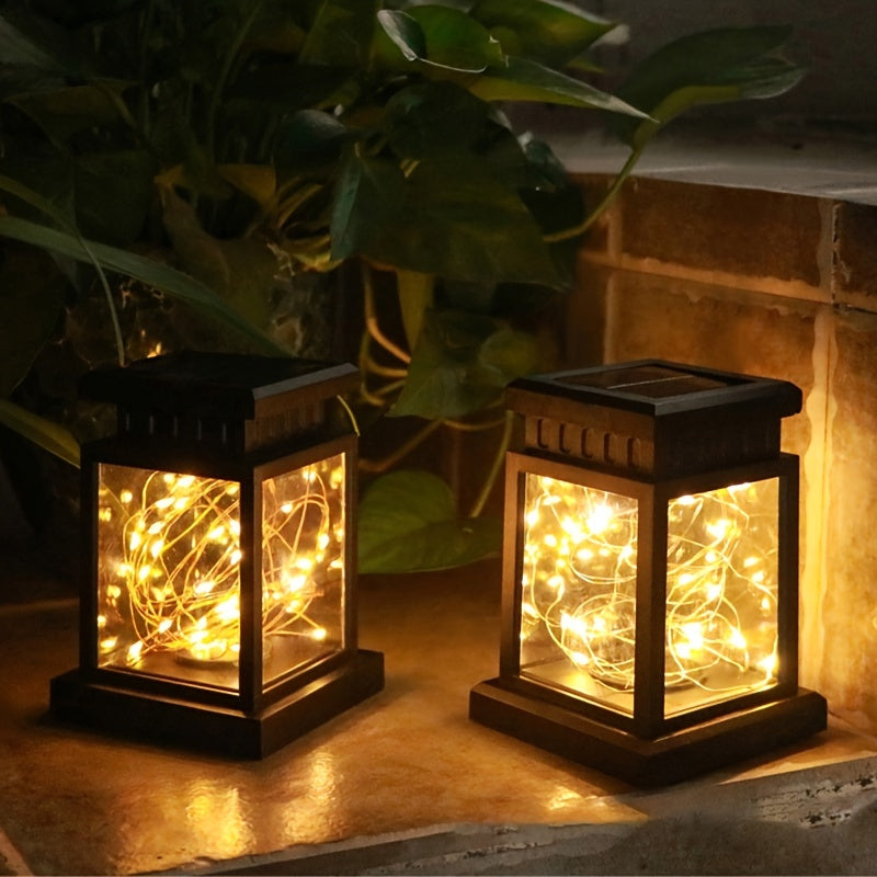 Solarlampa – Set med Vattentäta Solhängande Lampor för Trädgård och Fest