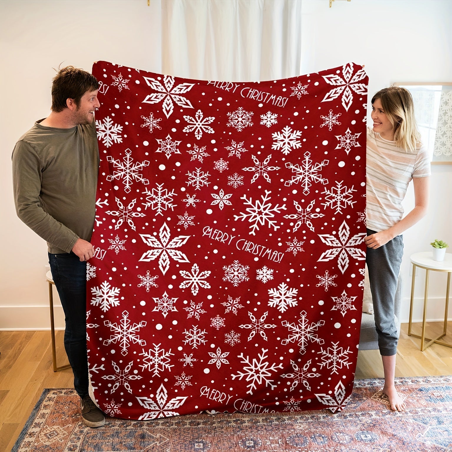 FestligaKram - Luxurious Christmas Fleece Blanket for the Holidays