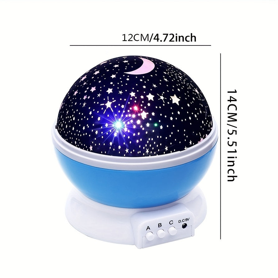 StarryDream Projector – Colorful Starlight with 360° Rotation