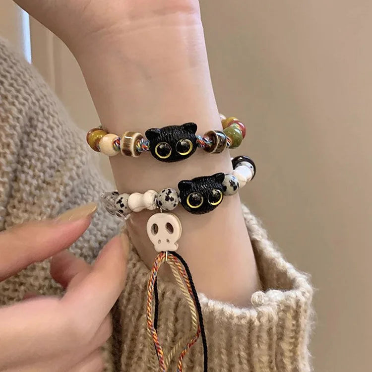 Selina's lovely skull bracelet by Katjes