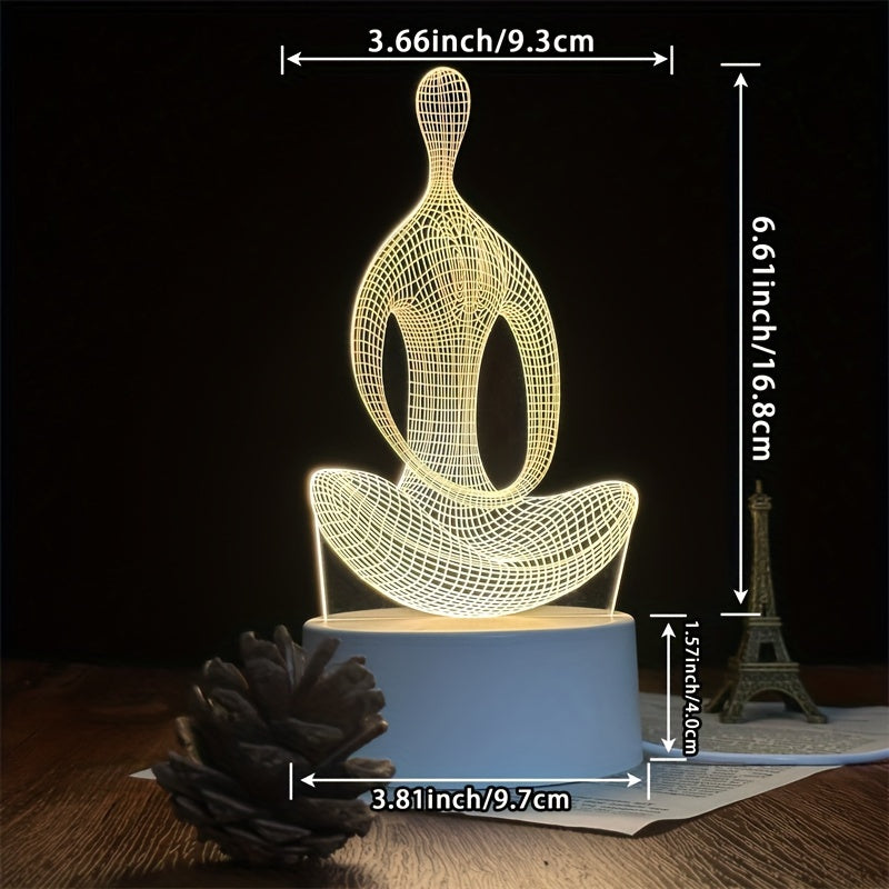 ZenLight - Modern 3D Yogalampa