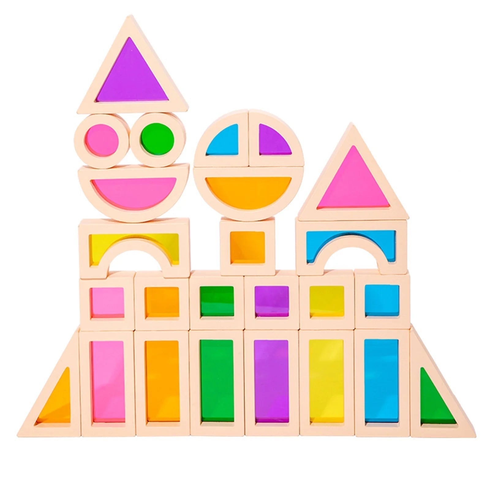 CreativeBlocks – Colorful Wooden Building Blocks for Kids