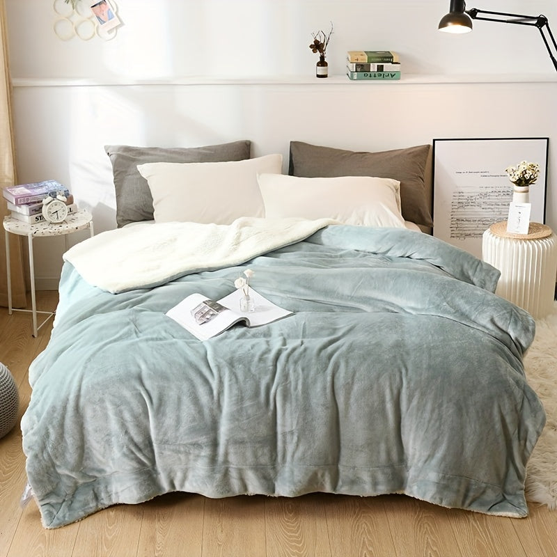 LuxeFlannel – Double-Sided Sherpa Blanket for Ultimate Comfort