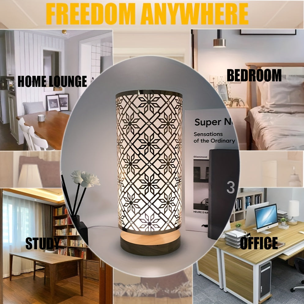 LumiPattern - USB Table Lamp with Metal Frame