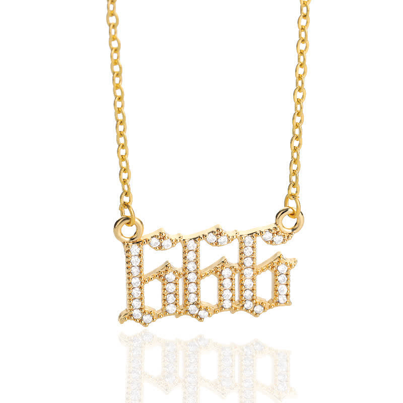 Seraphina Zirconia Angel Number Necklace - A Symbolism of Protection and Love