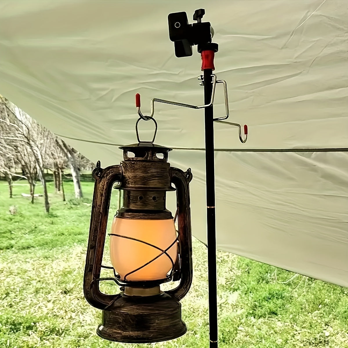 RetroGlow Lantern – Vintage LED Lamp with Flame Effect
