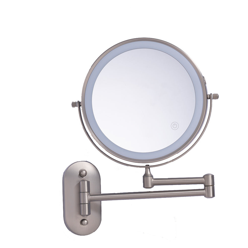 GlamGlow - Luxe LED Writing Mirror with Magnifying Lens and Rechargeable USB