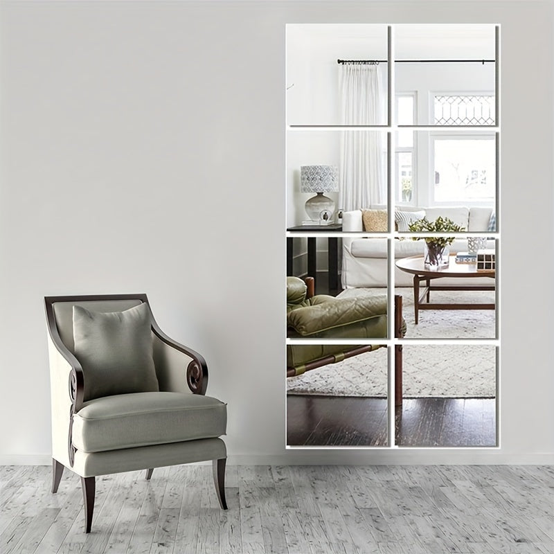 EleganceMirror – Luxury 3D Acrylic Mirror Tiles Set