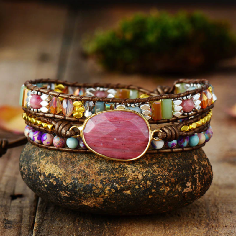 Fascinating Winnie Wrap Bracelet with Unique Gemstones | A Magical Piece of Jewelry for Your Style