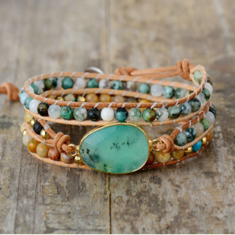 Fascinating Winnie Wrap Bracelet with Unique Gemstones | A Magical Piece of Jewelry for Your Style