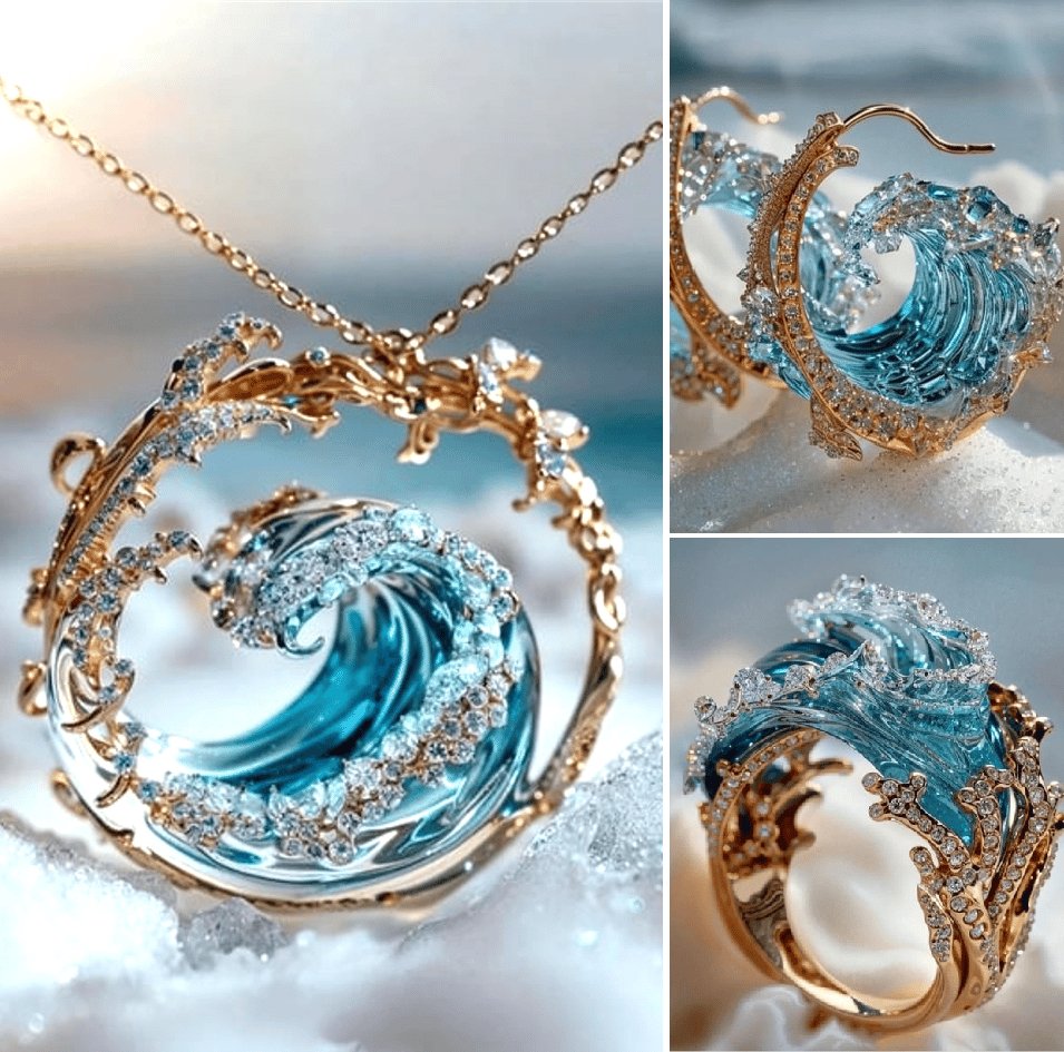 OceanSpirit Necklace - Elegant Maritime Chain in Gold/Silver