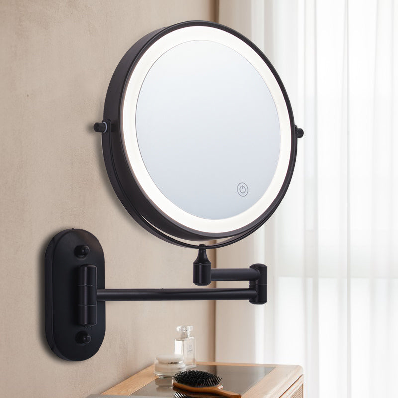 GlamGlow - Luxe LED Writing Mirror with Magnifying Lens and Rechargeable USB