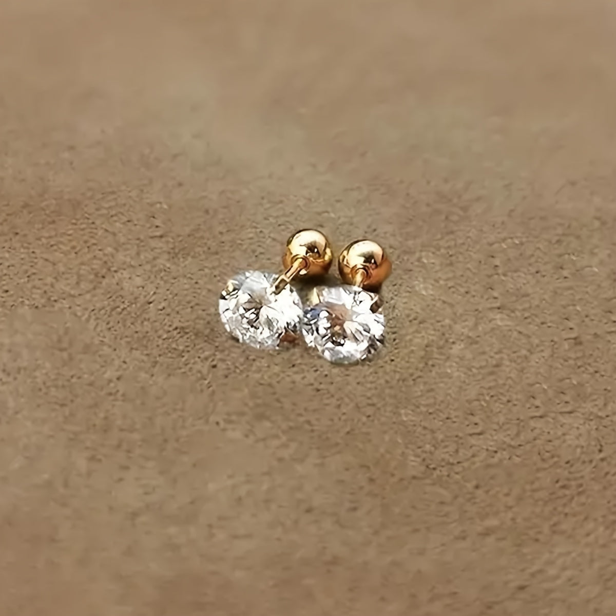 Lumen Sparkle - Timeless Titanium Zirconia Earrings