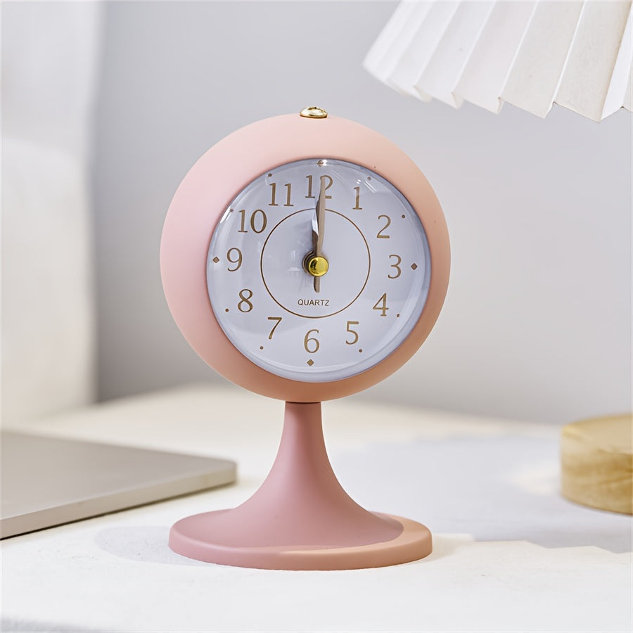 CartoonGlow Clock - Luxury LED Alarm Clock with Gold Accents