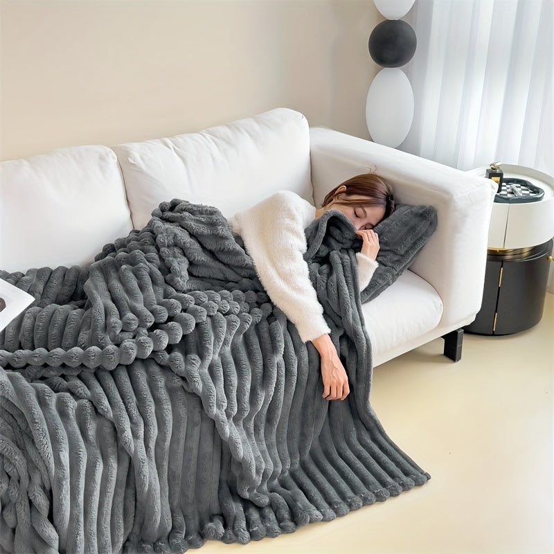 LuxFaux – Luxurious Rabbit Fur Blanket for Ultimate Comfort