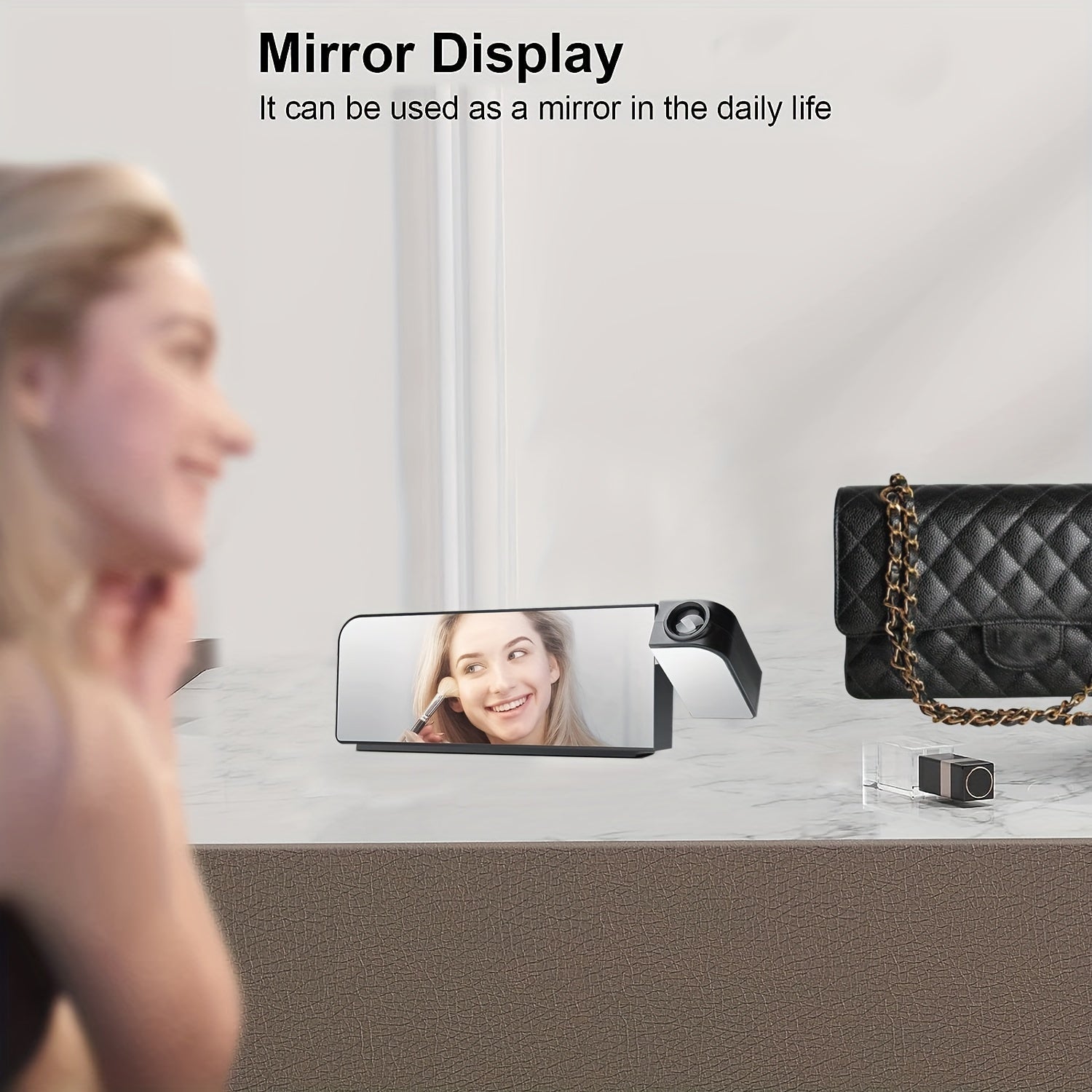 ProjectTime – Stylish Digital LED Alarm Clock with Mirror