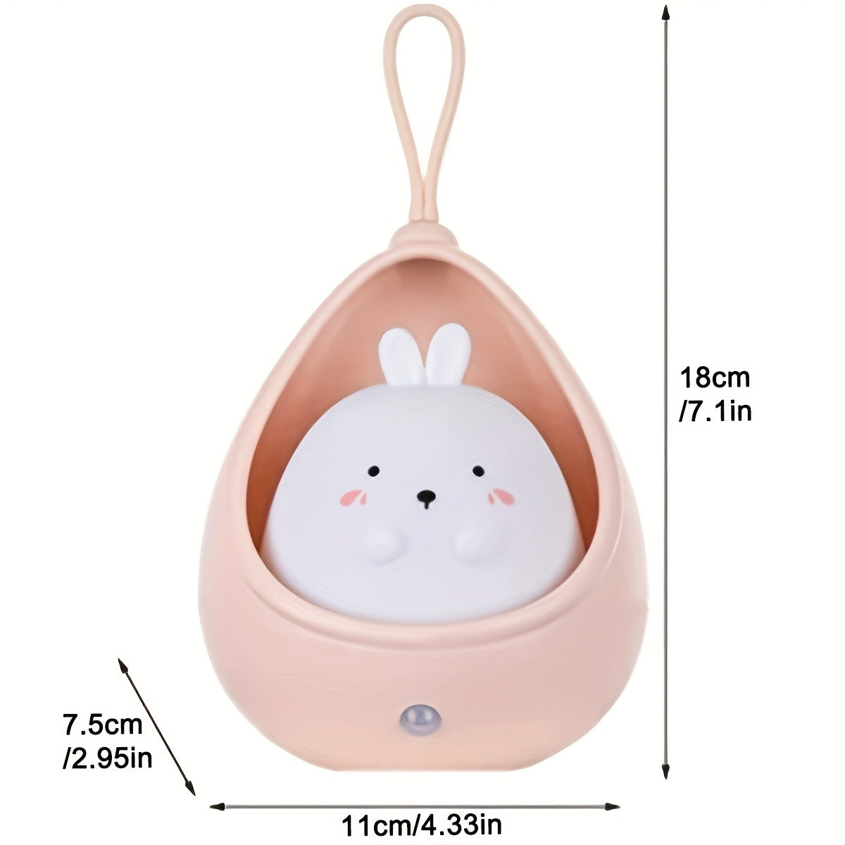BunnyGlow - Rechargeable Animal Night Light with Sensor