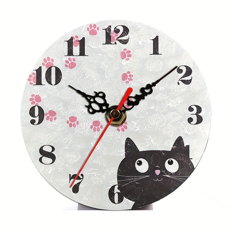 PurrTime Clock – Stylish Quiet Cat for Wall