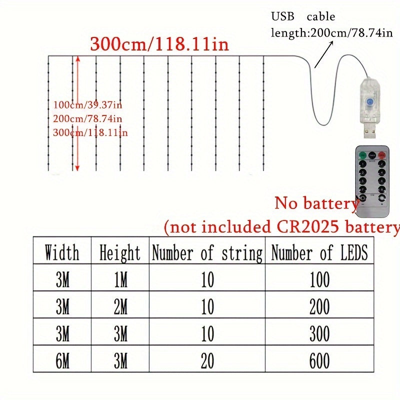 LuxeGlow – USB LED Gardinbelysning för Fester