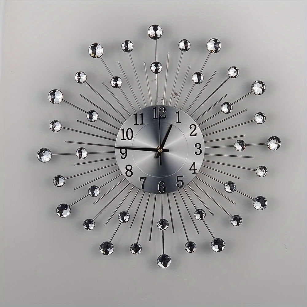LuxeTime Clock - Elegant Wall Clock with Crystal Details