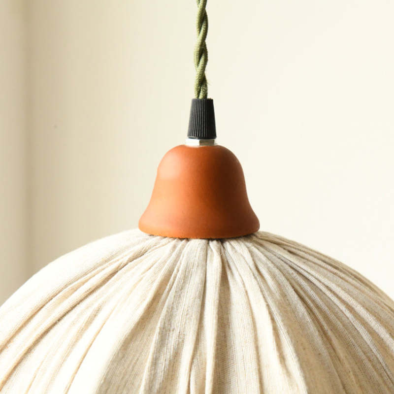 EcoChic Pendant - Stylish Scandinavian Fabric Hanging Lamp