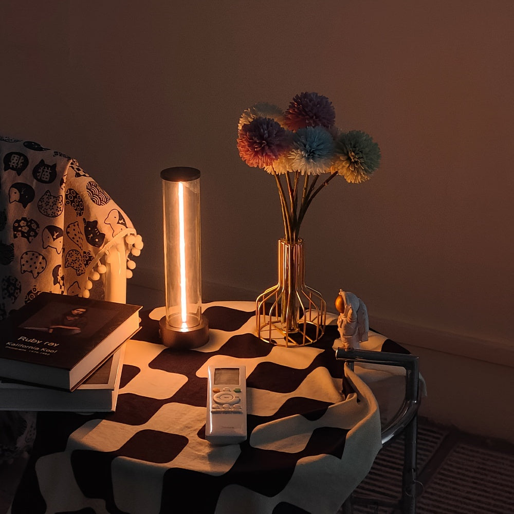 TouchGlow – Wireless LED Table Lamp with Charging Port