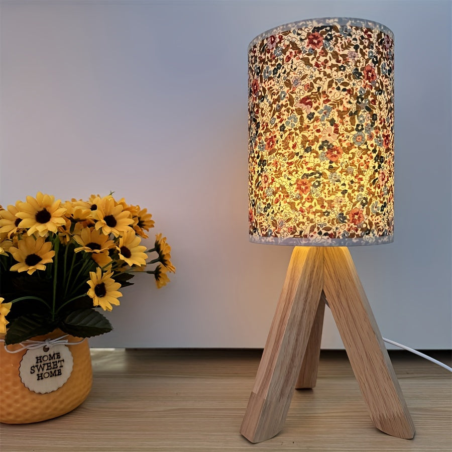 HoutLicht Table Lamp - Minimalist Wooden Lamp with USB