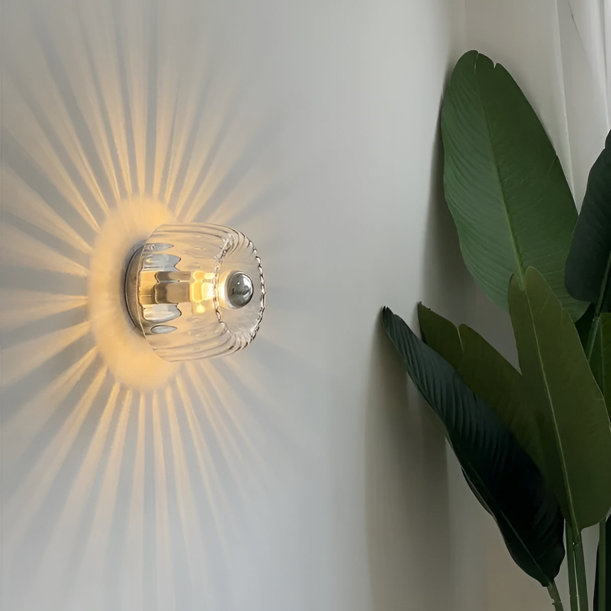 ScandiElegance Wall Lamp – Modern Glass Art with Bauhaus Charm