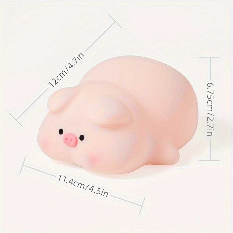 PiggyGlow – Cute Silicone Night Light, USB Rechargeable