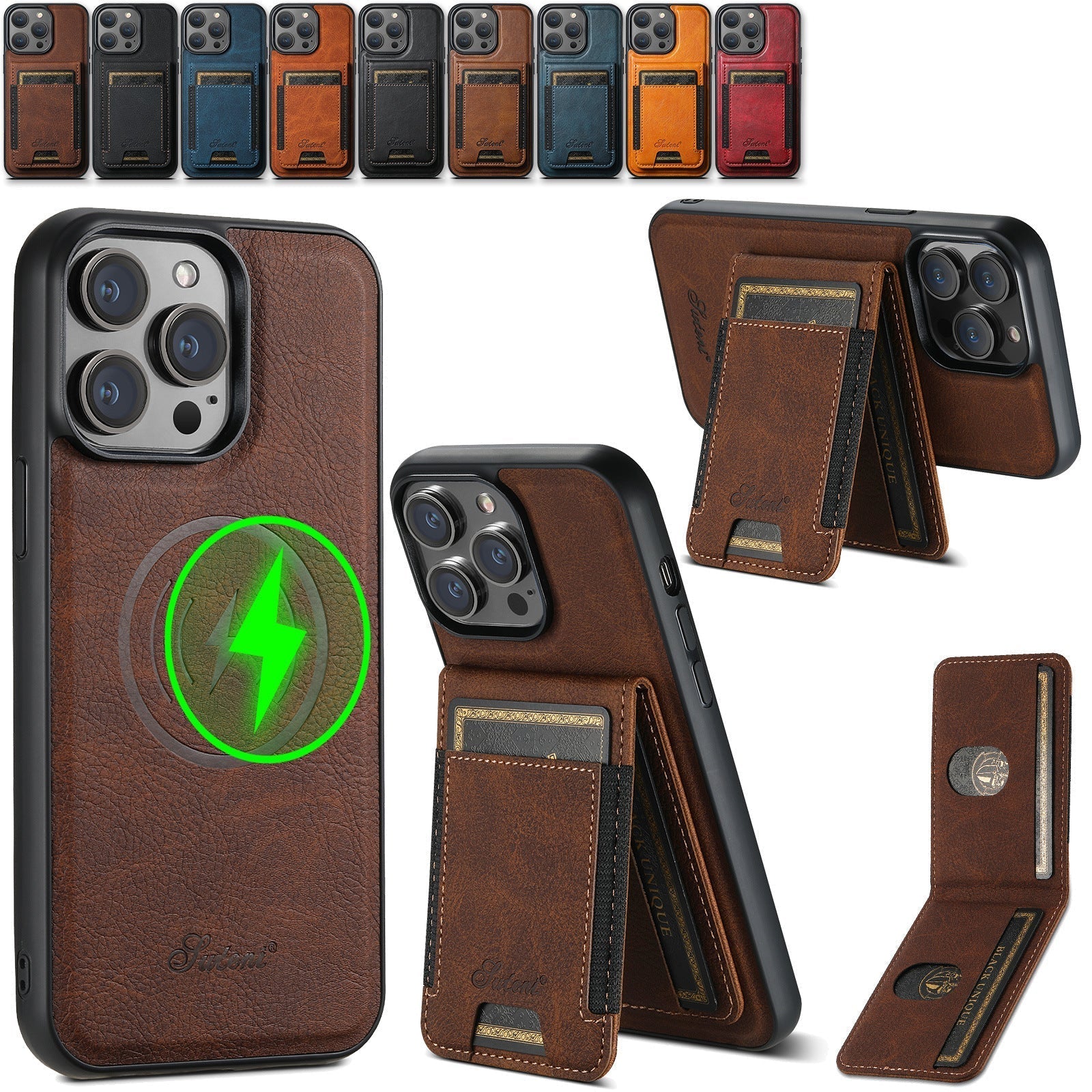 LuxLeather Case - Elegant Leather Phone Case with MagSafe