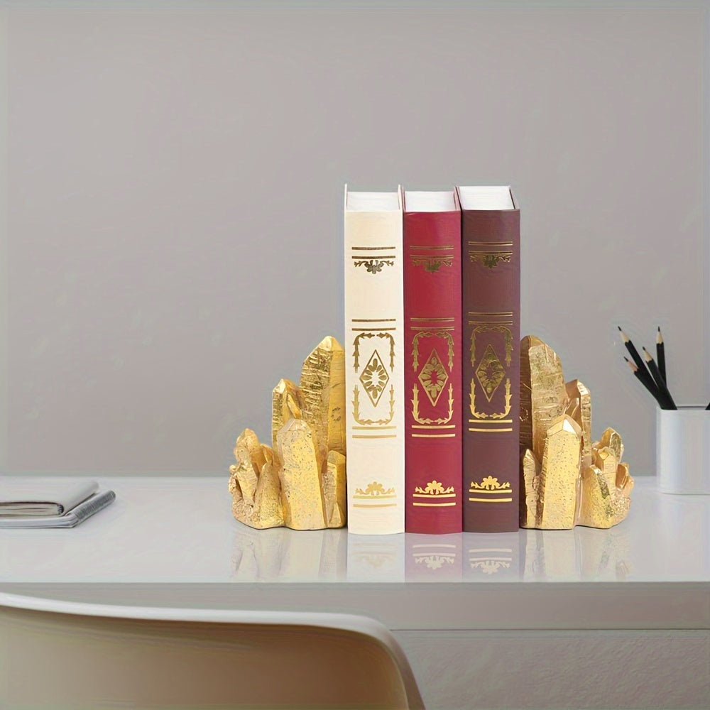 CrystalForm - Vintage Bookends with Crystal Design