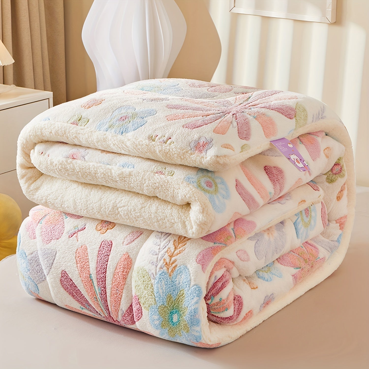 FloralDream – Soft Fleece Winter Blanket
