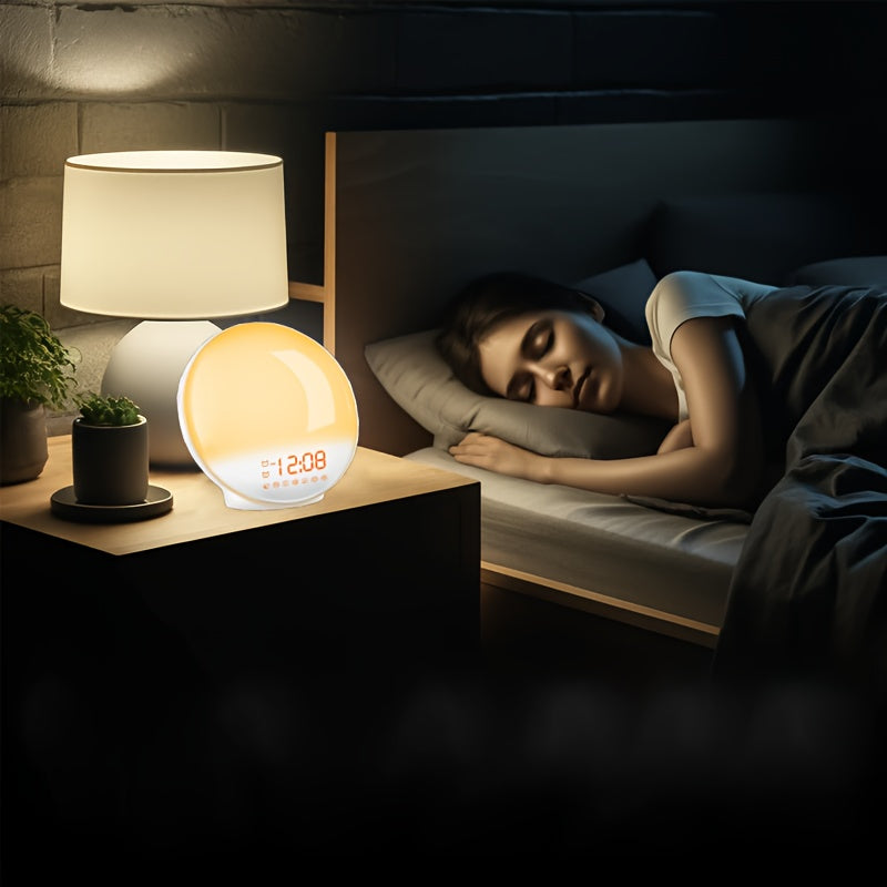 AlarmGlow – Smart Solljussvecka med Dubbel Väckarklocka