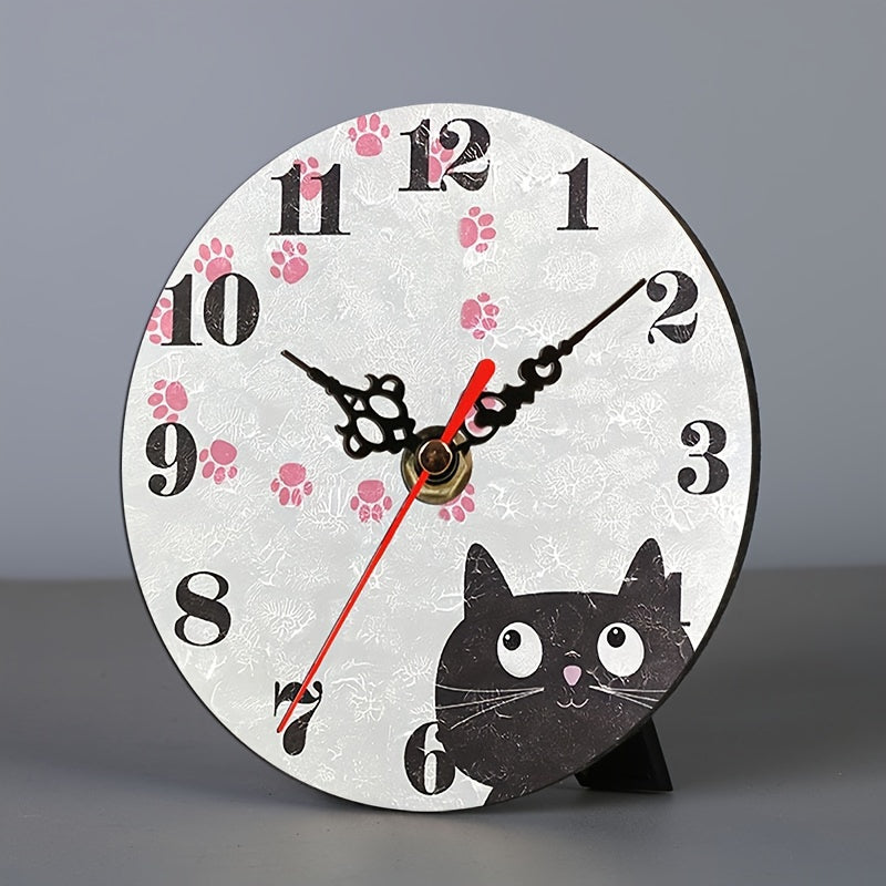 PurrTime Clock – Stylish Quiet Cat for Wall