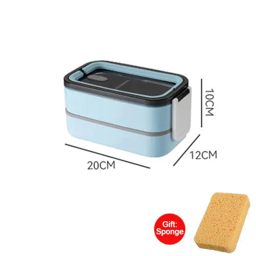 MealMate - Trendy 2-layer RVS Lunch Box