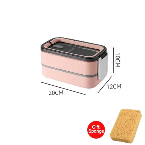 MealMate - Trendy 2-layer RVS Lunch Box