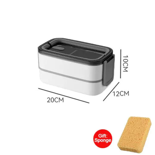 MealMate - Trendy 2-layer RVS Lunch Box